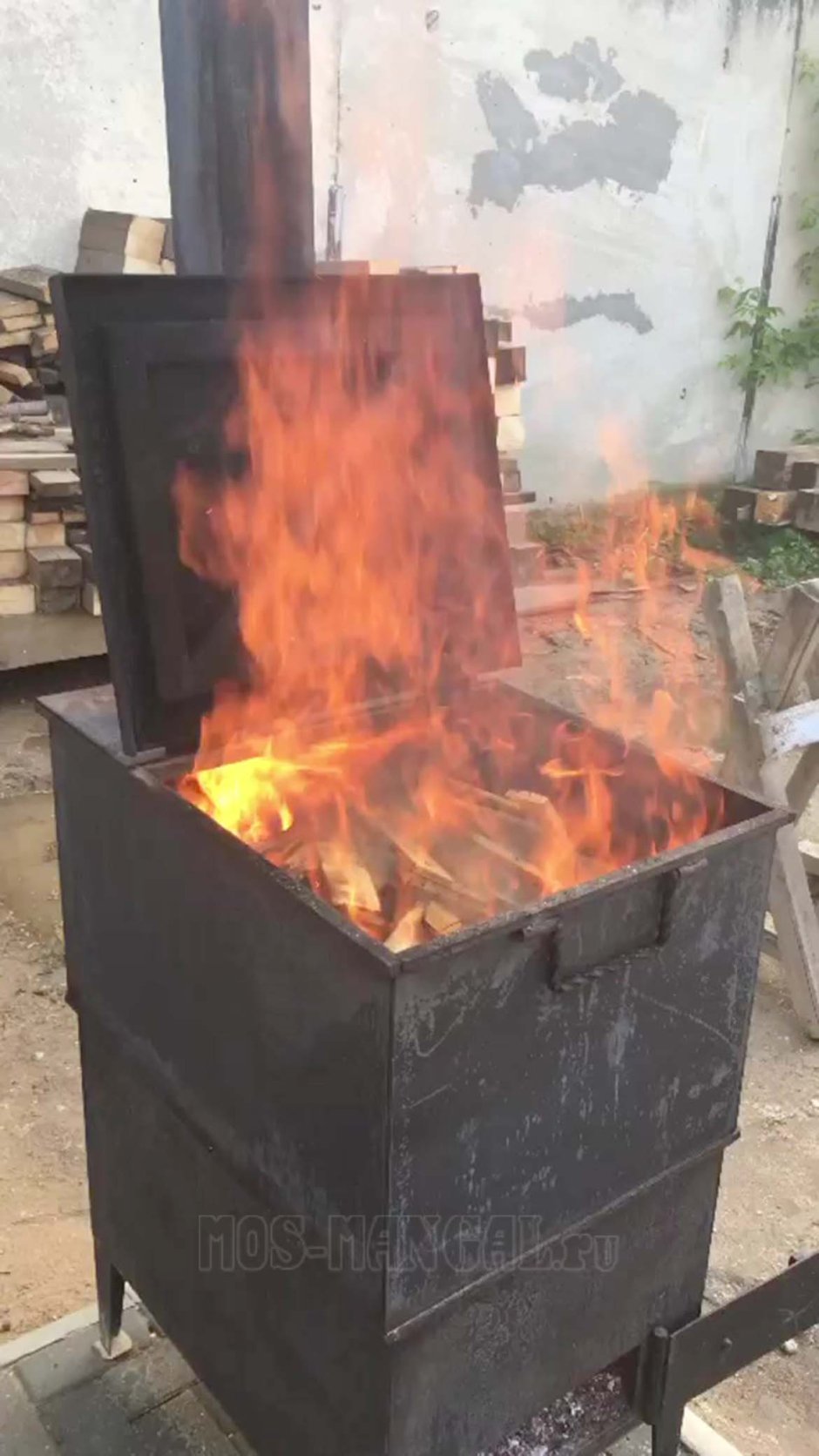 Печь для сжигания мусора пвсм01 ворон