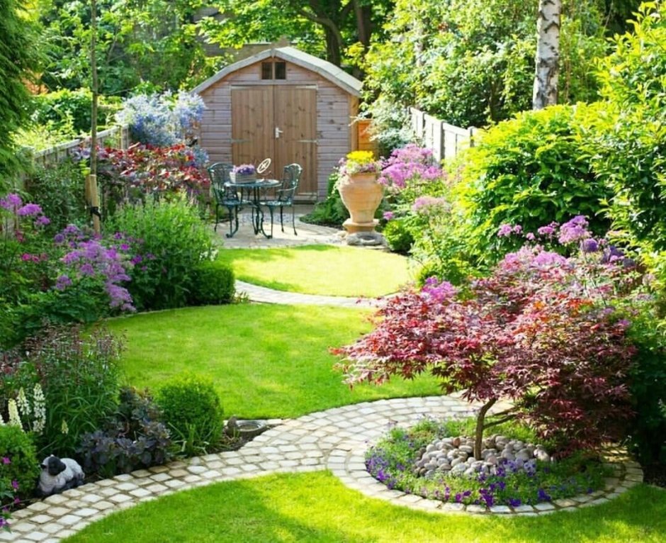 Малый сад в пейзажном стиле