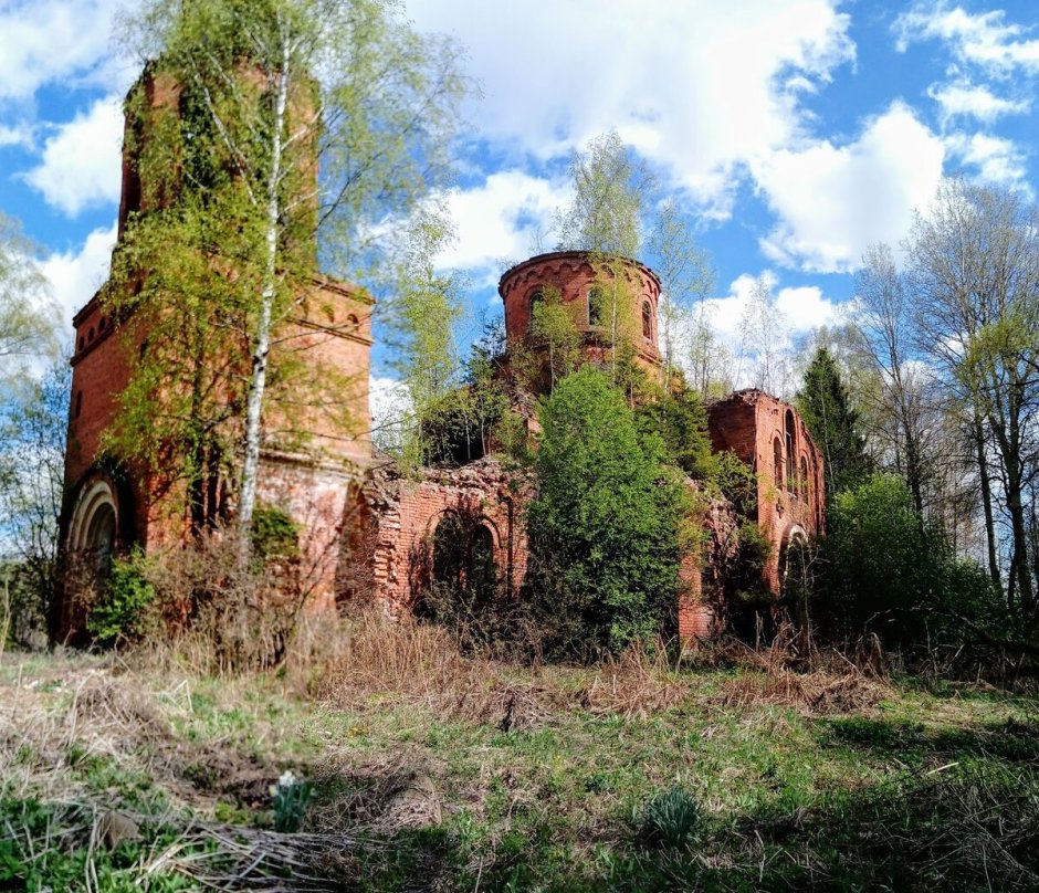 Недельное заброшенный храм Калужская область