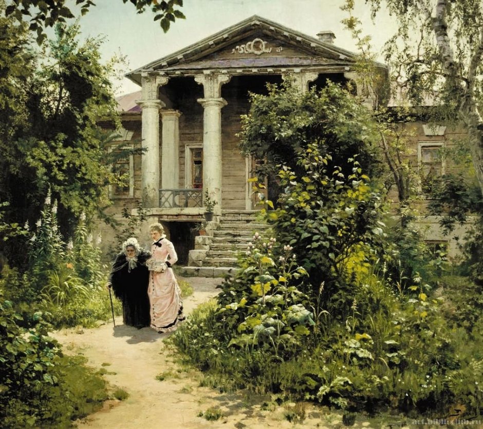 Василий Поленов картина Бабушкин сад