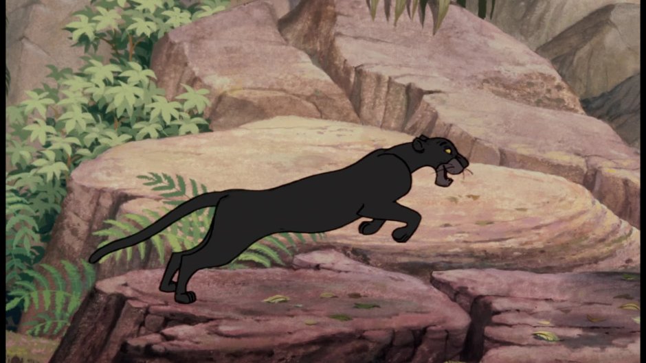 Черная пантера мультфильм Маугли