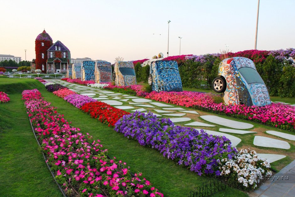 Чечня Грозный цветочный парк