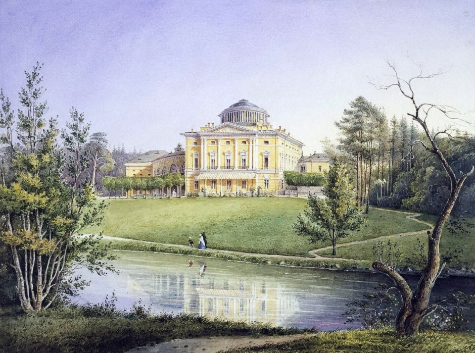 Павловский дворец в Санкт-Петербурге 19 века