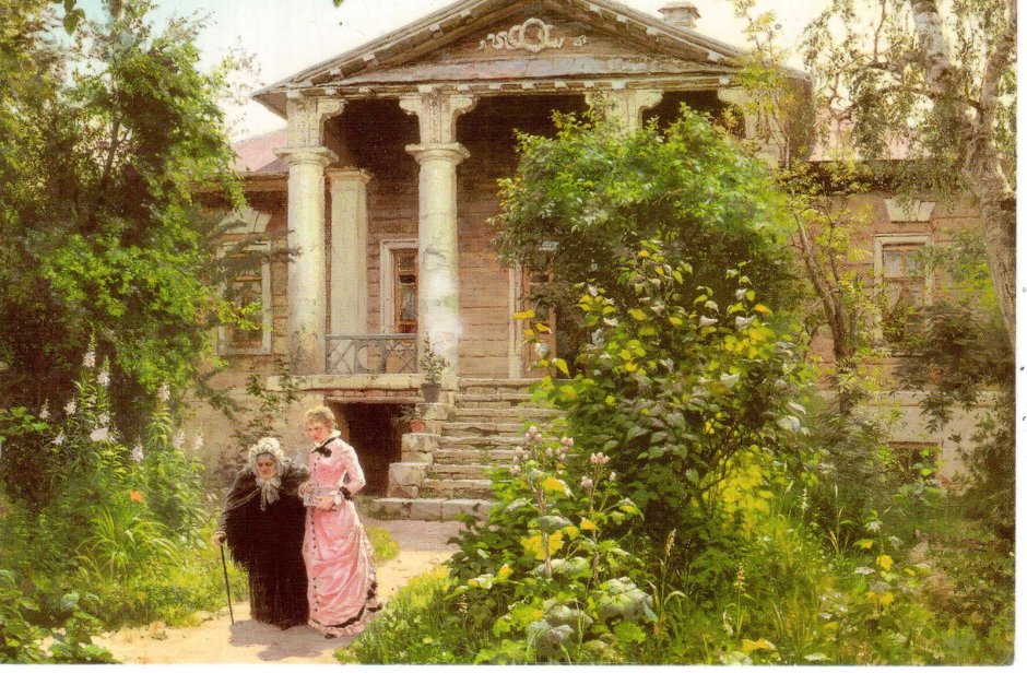 Картина Поленова Бабушкин сад