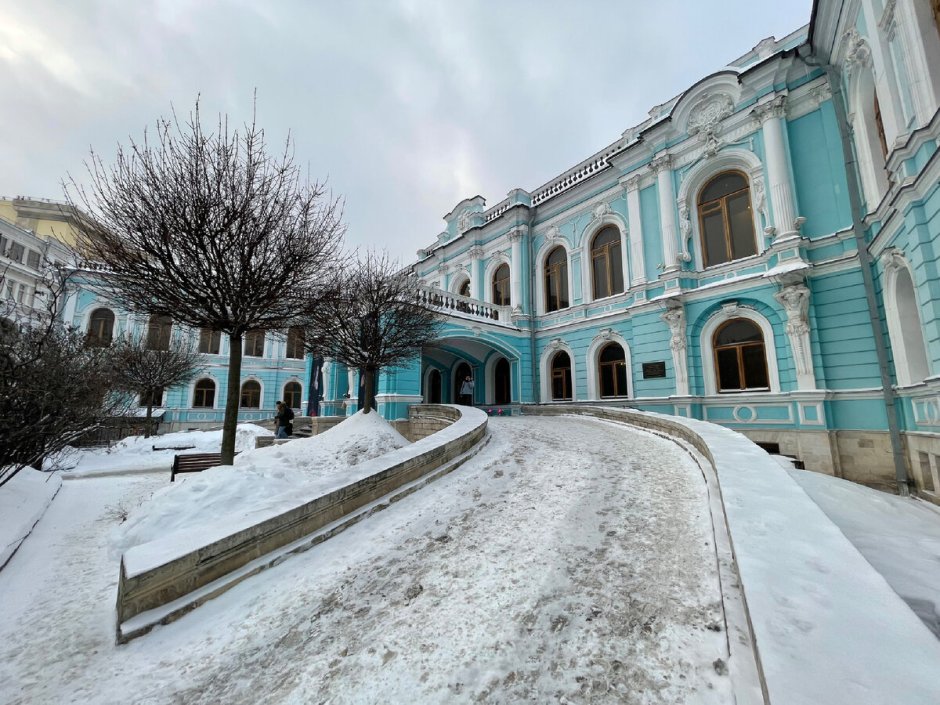 Гоголевский бульвар зимой