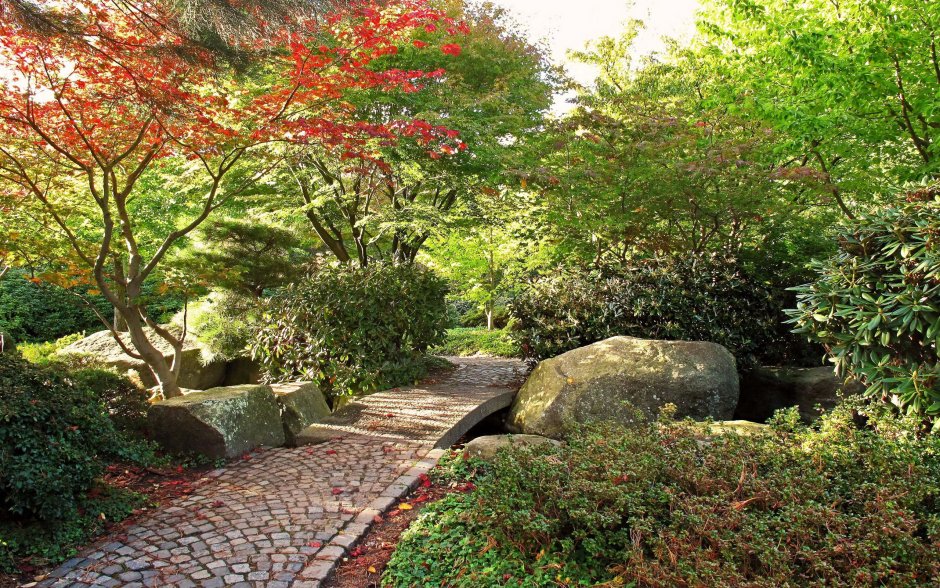 Дорожки в японском саду