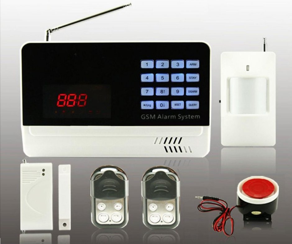 Охранная сигнализация для дачи с сиреной с датчиком движения GSM