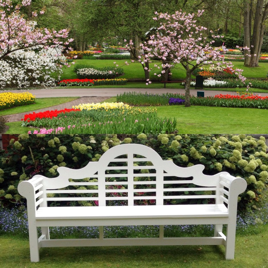 Красивая Садовая скамейка
