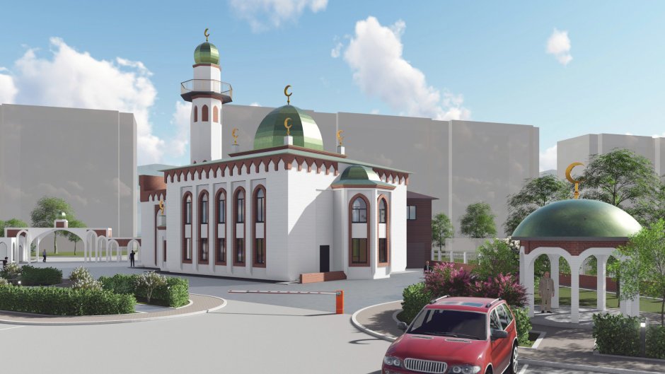 Благоустройство территории мечети