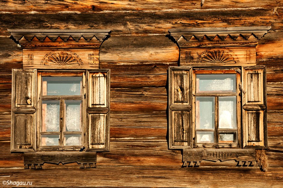 Волоковые окна русская изба