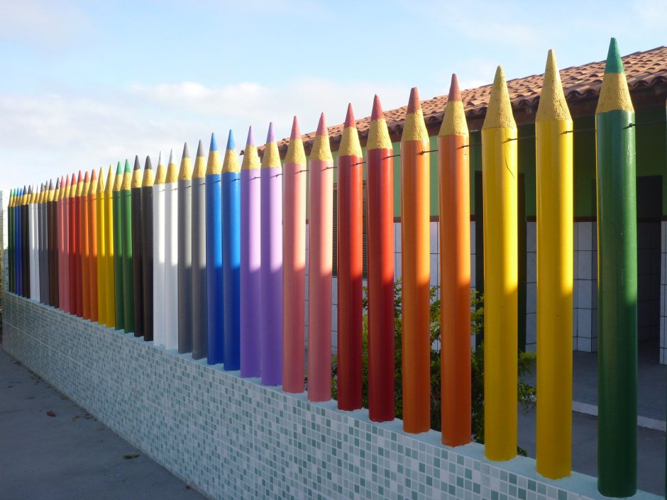 Забор карандаши