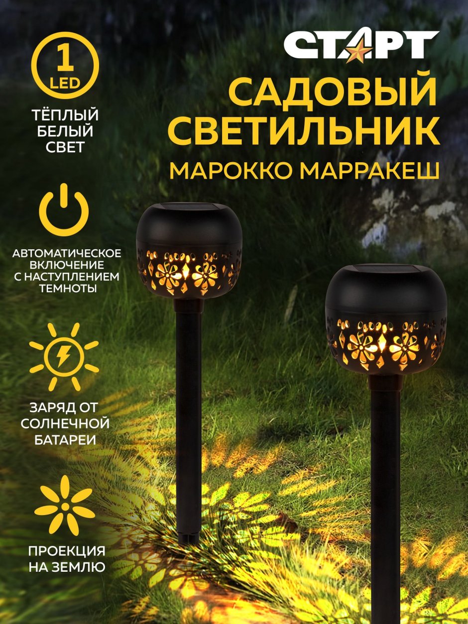 Парковые фонари на солнечных батареях