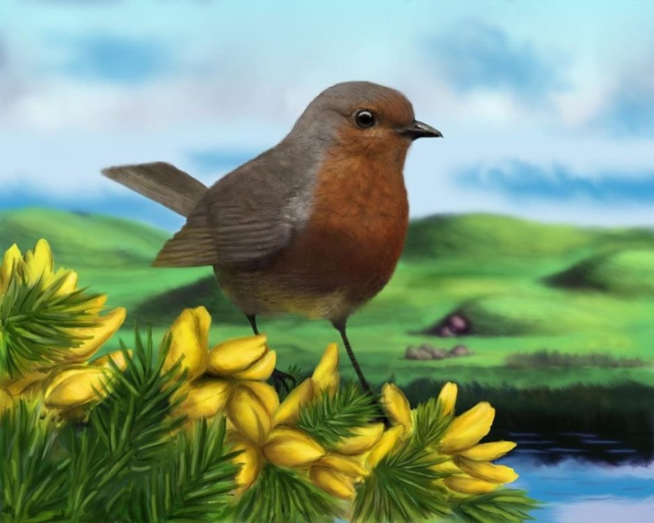 Анимация Весна птицы