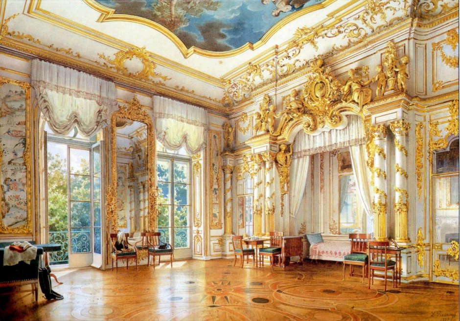 Спальня Елизаветы Петровны Екатерининский дворец