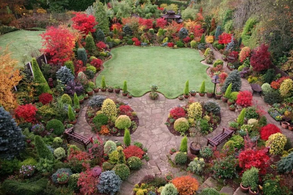 Ландшафтный сад в Англии Бель шото