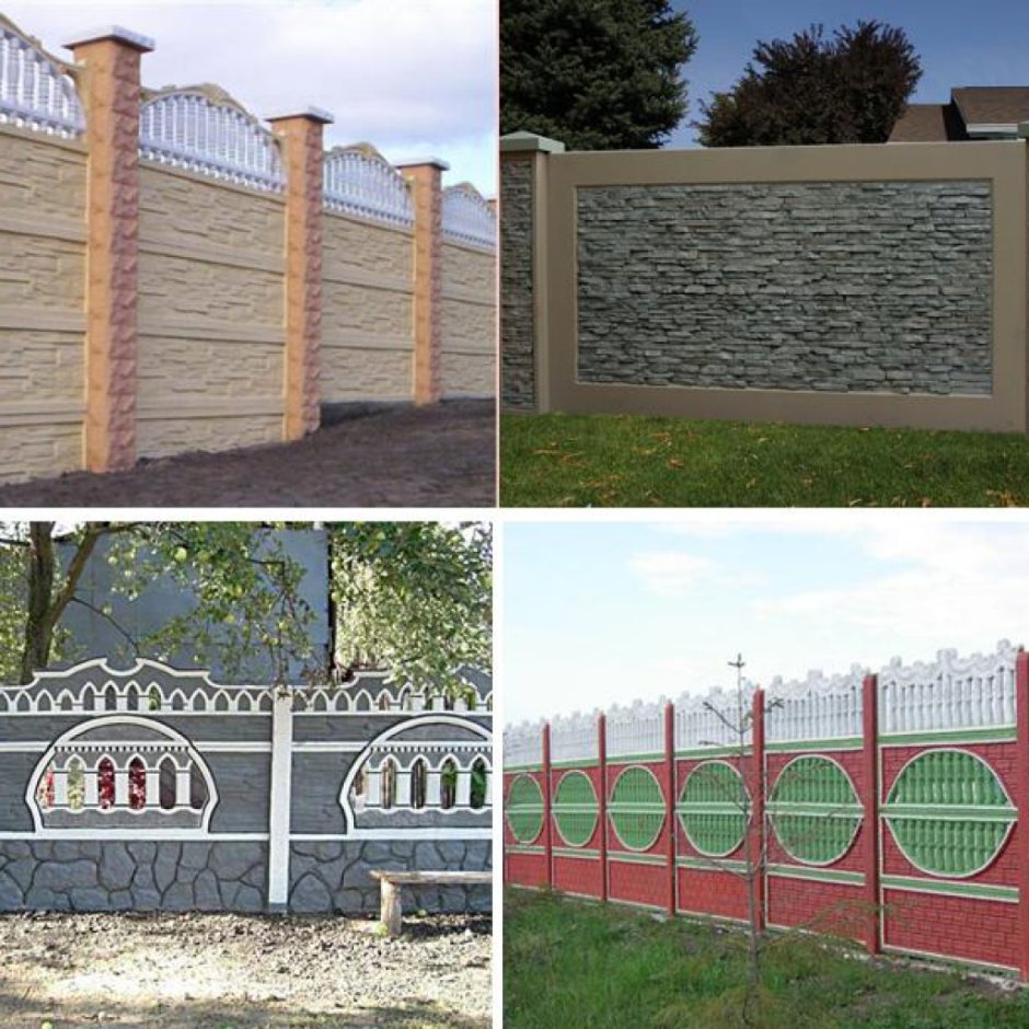 Забор бетонный секционный п6 МВ
