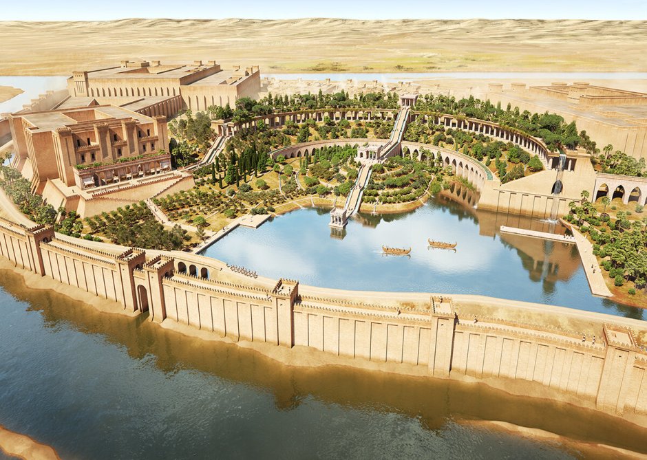 Висячие сады Месопотамии древний Вавилон