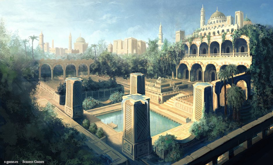 Висячие сады Семирамиды в Вавилоне