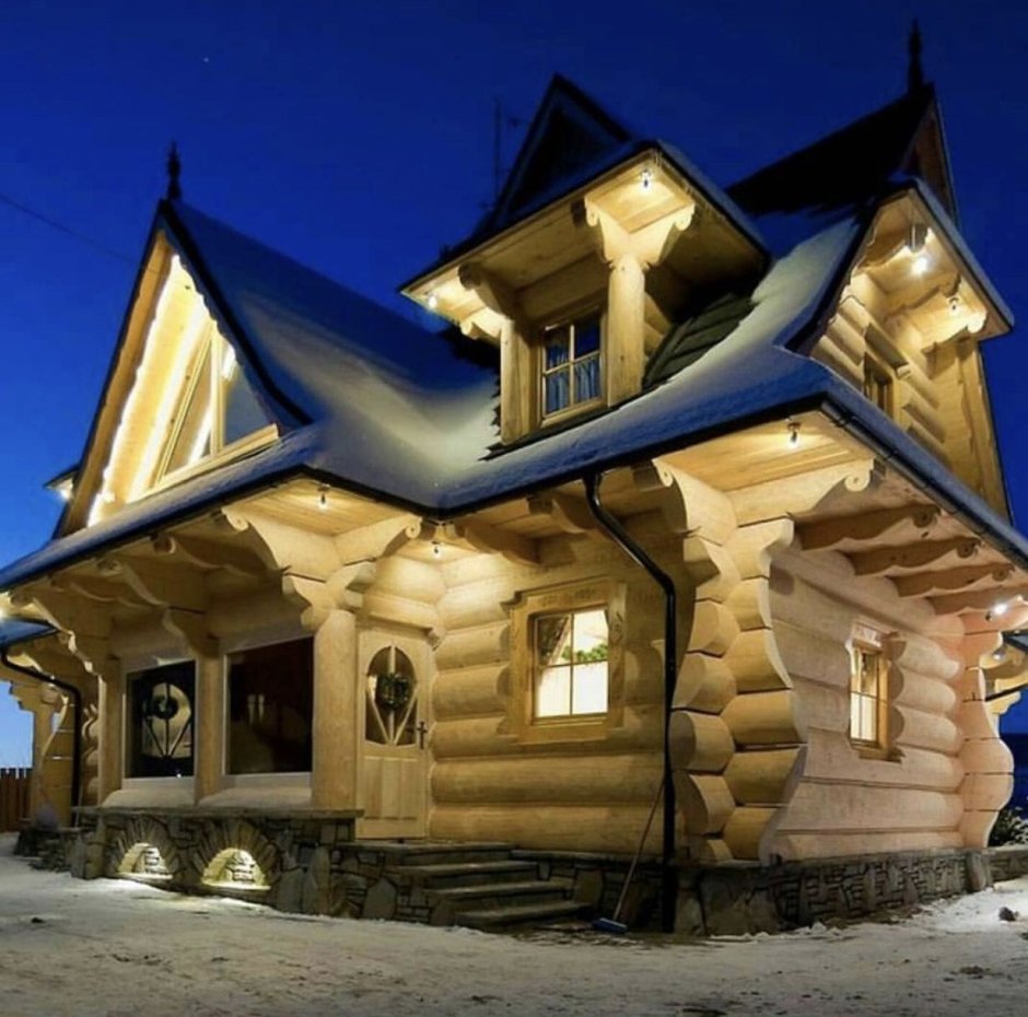 Красивые деревянные домики