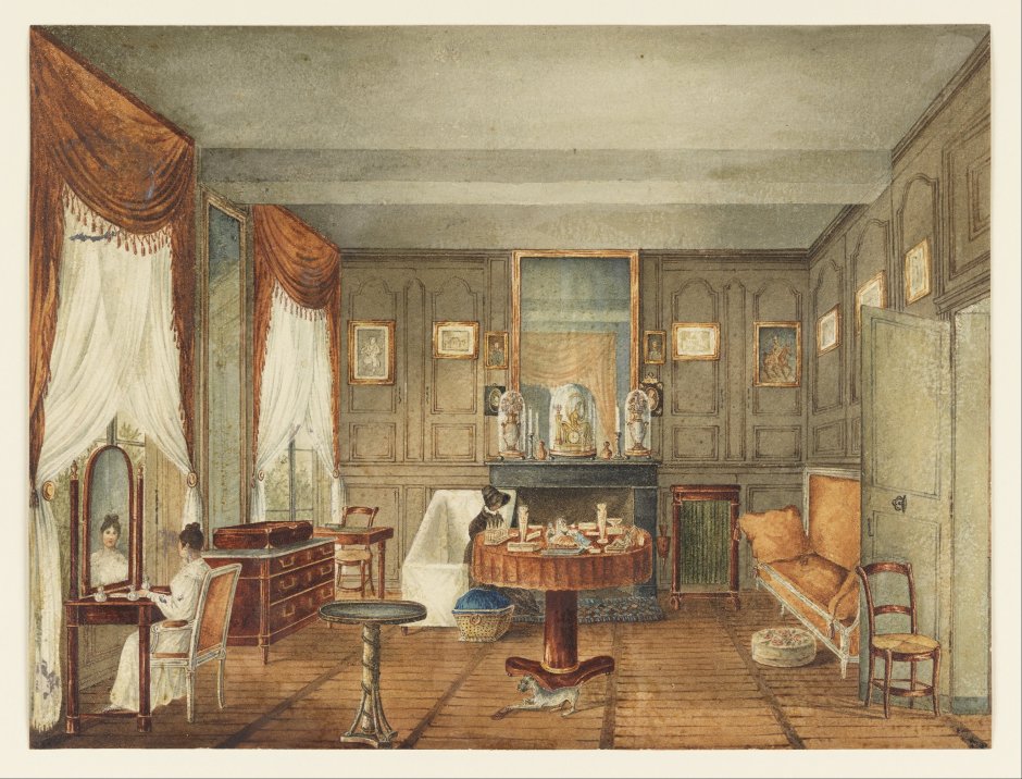 Интерьер Бидермайер 19 век в архитектуре