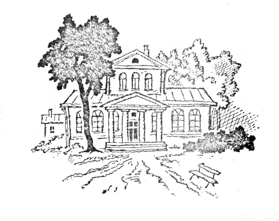 Дом с мезонином Чехов рисунок