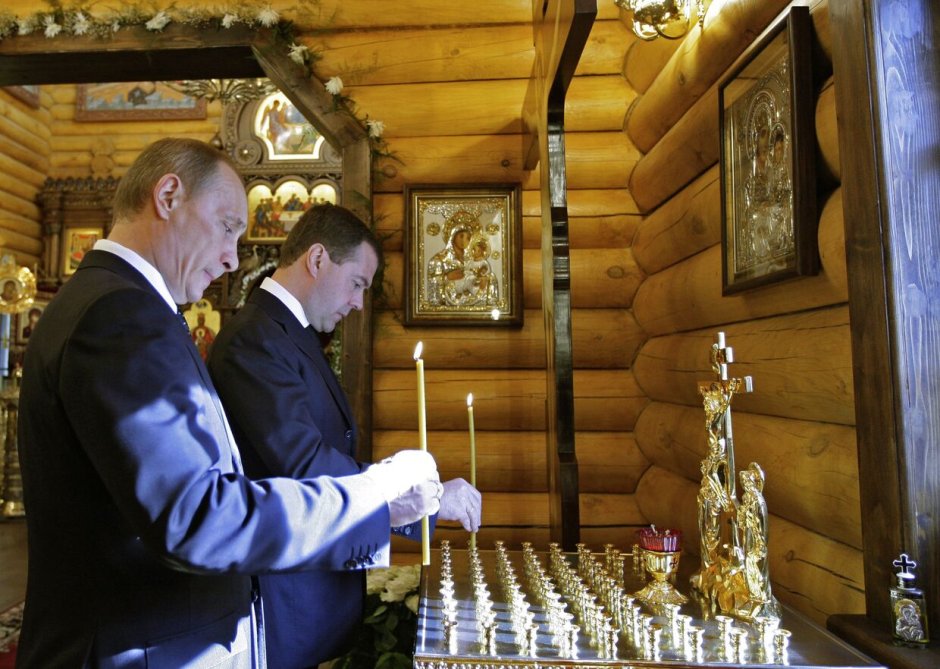 Putin and Medvedev 2010