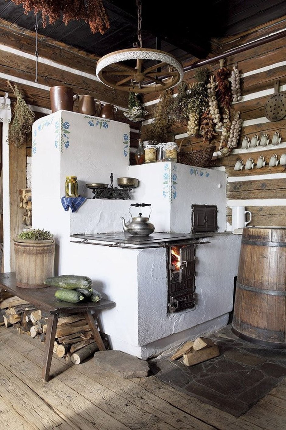 Кухня в русском деревенском стиле