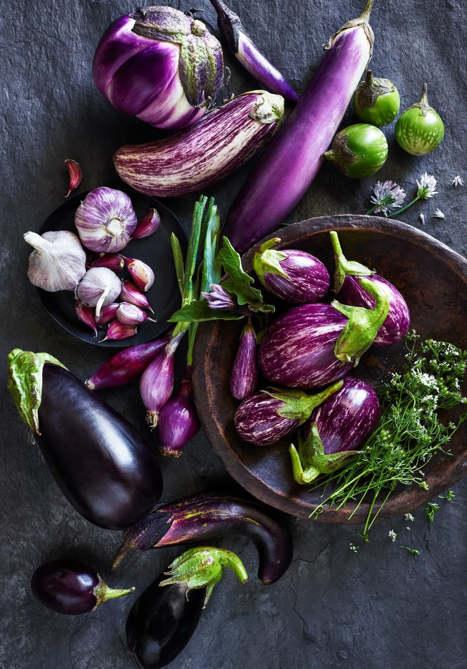 Фиолетовые фрукты и овощи