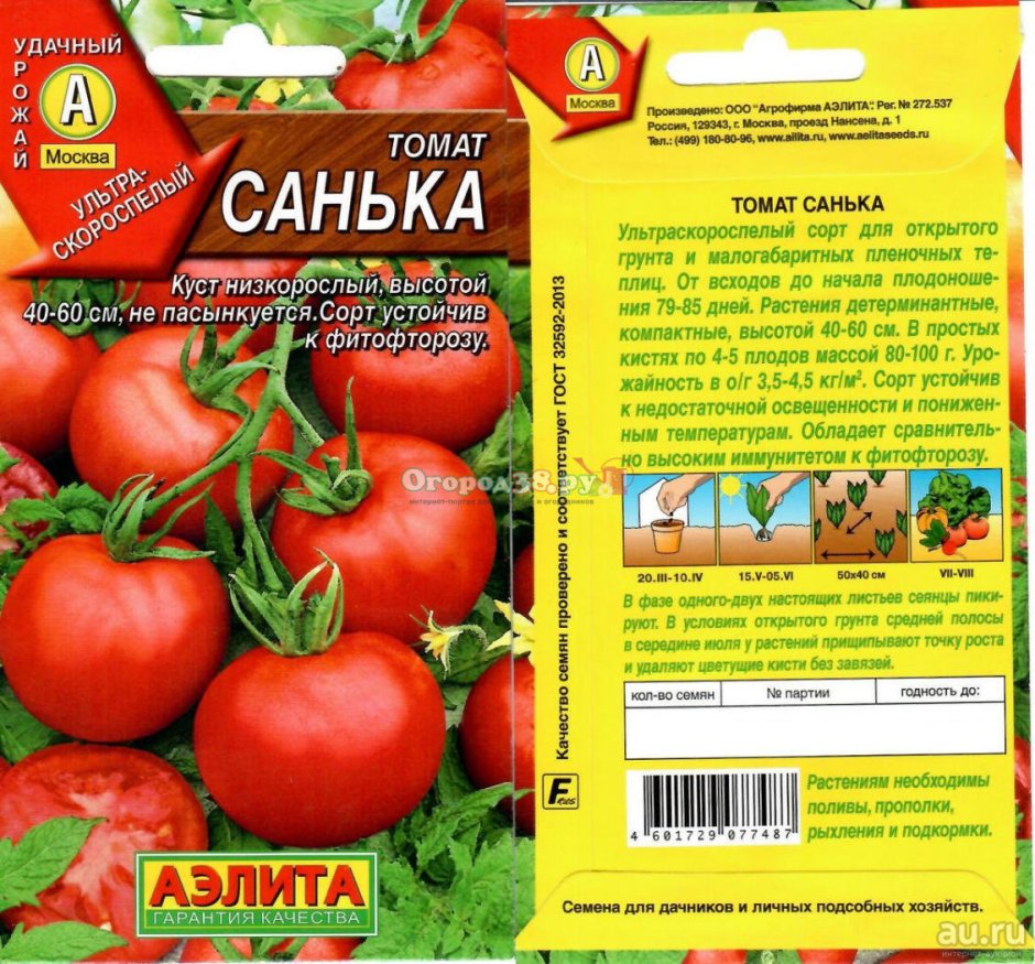 Семена томат Санька