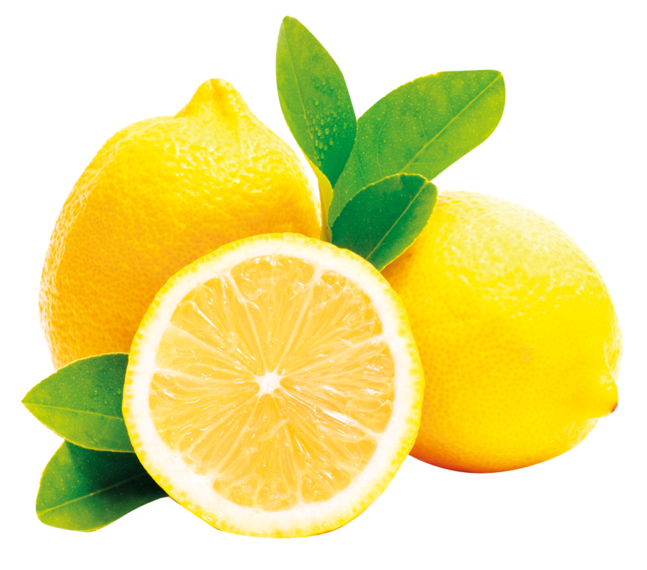 Лимон на белом фоне