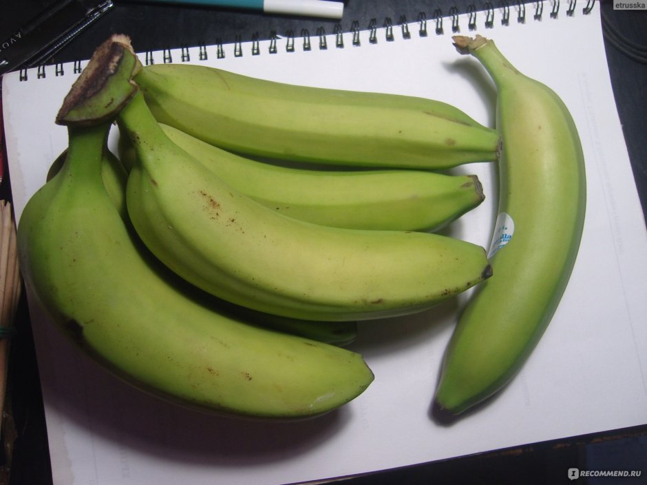 Поожие на зелёные бананы