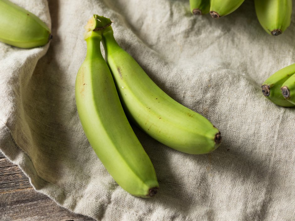 Зеленоватые бананы