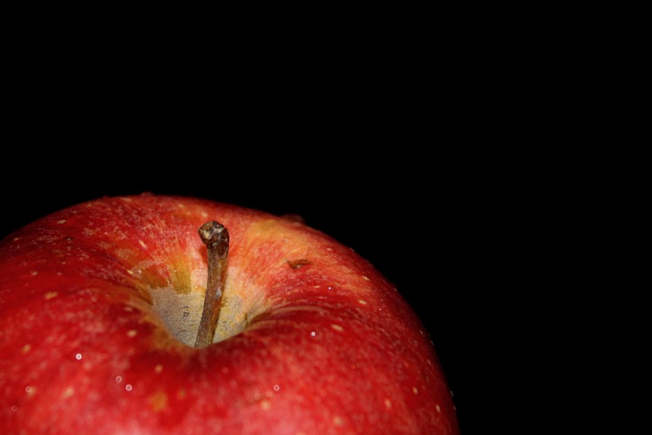 Яблоко разрез Макросъемка
