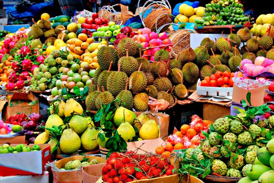 Тайские фрукты в Тайланде