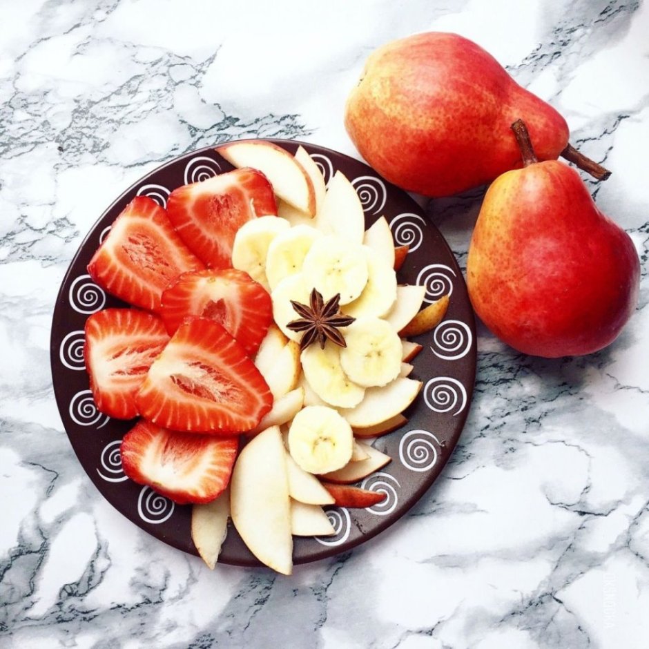 Тарелка фруктов Инстаграм
