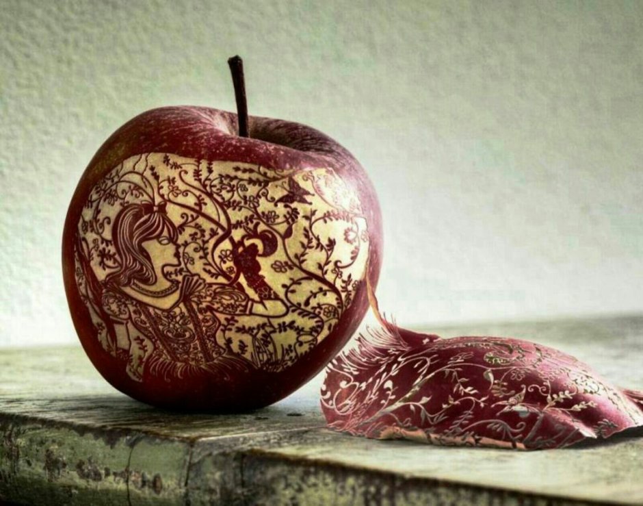 Карвинг яблоко