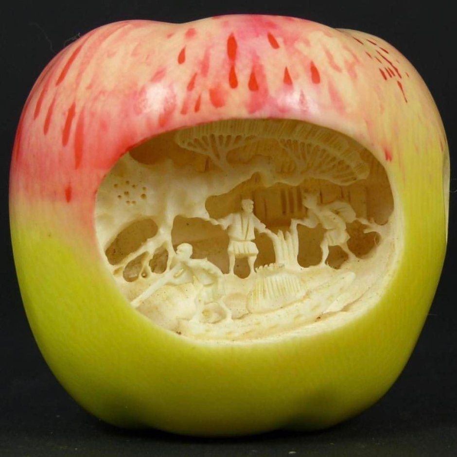 Карвинг по яблоку