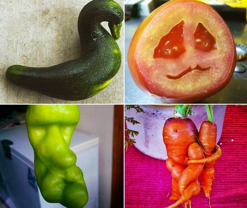 Овощи странной формы