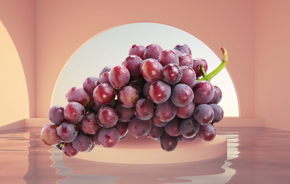Скала виноград со льдом