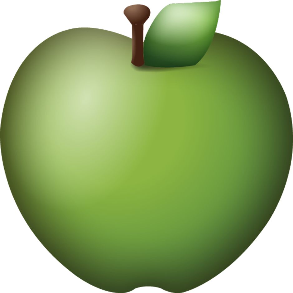 Яблоко на белом фоне