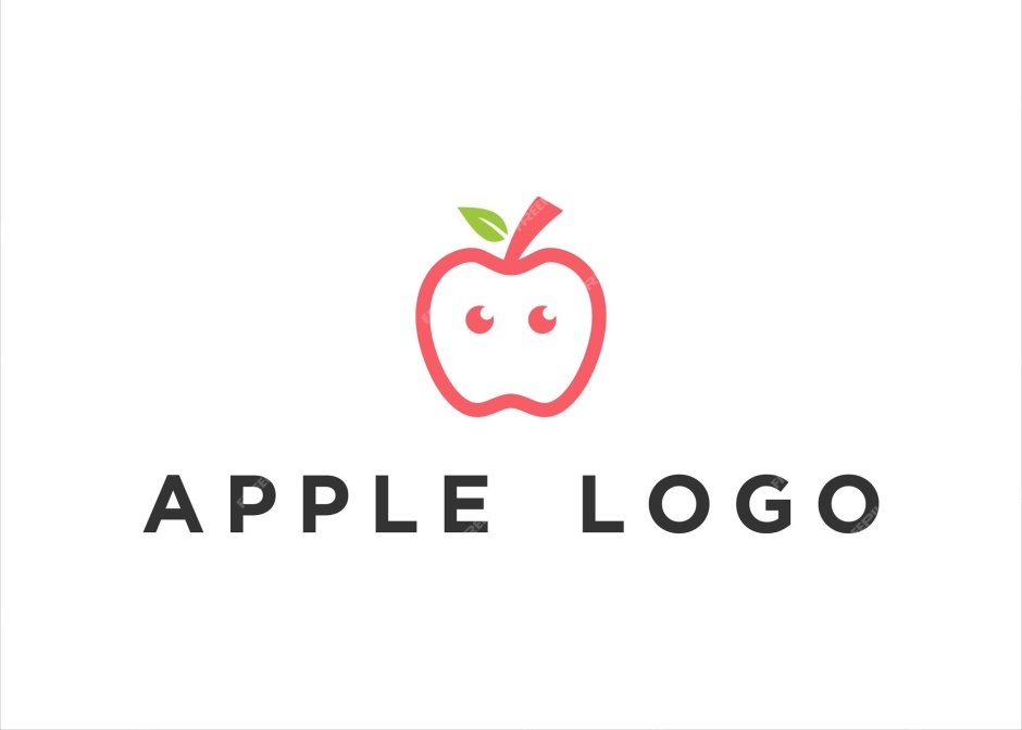 Яблоко вектор лого