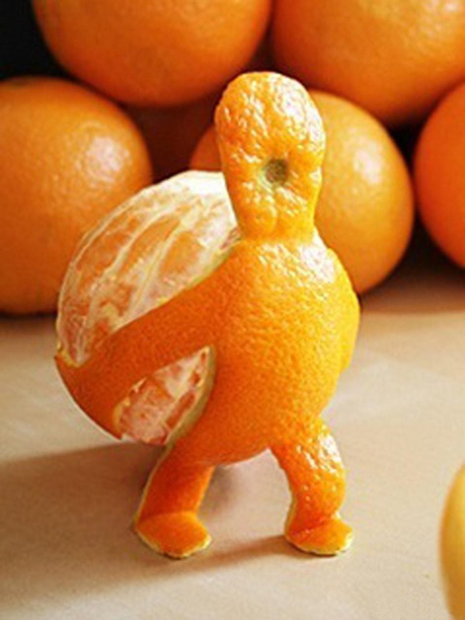 Фигурки из апельсина