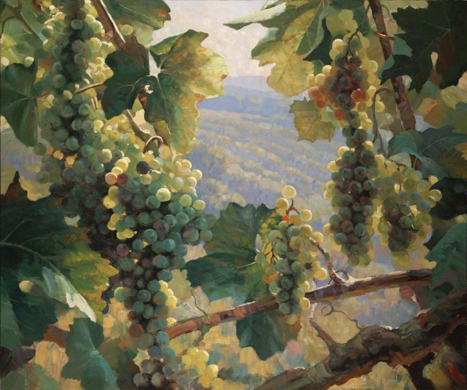 Художник Leon Roulette виноград
