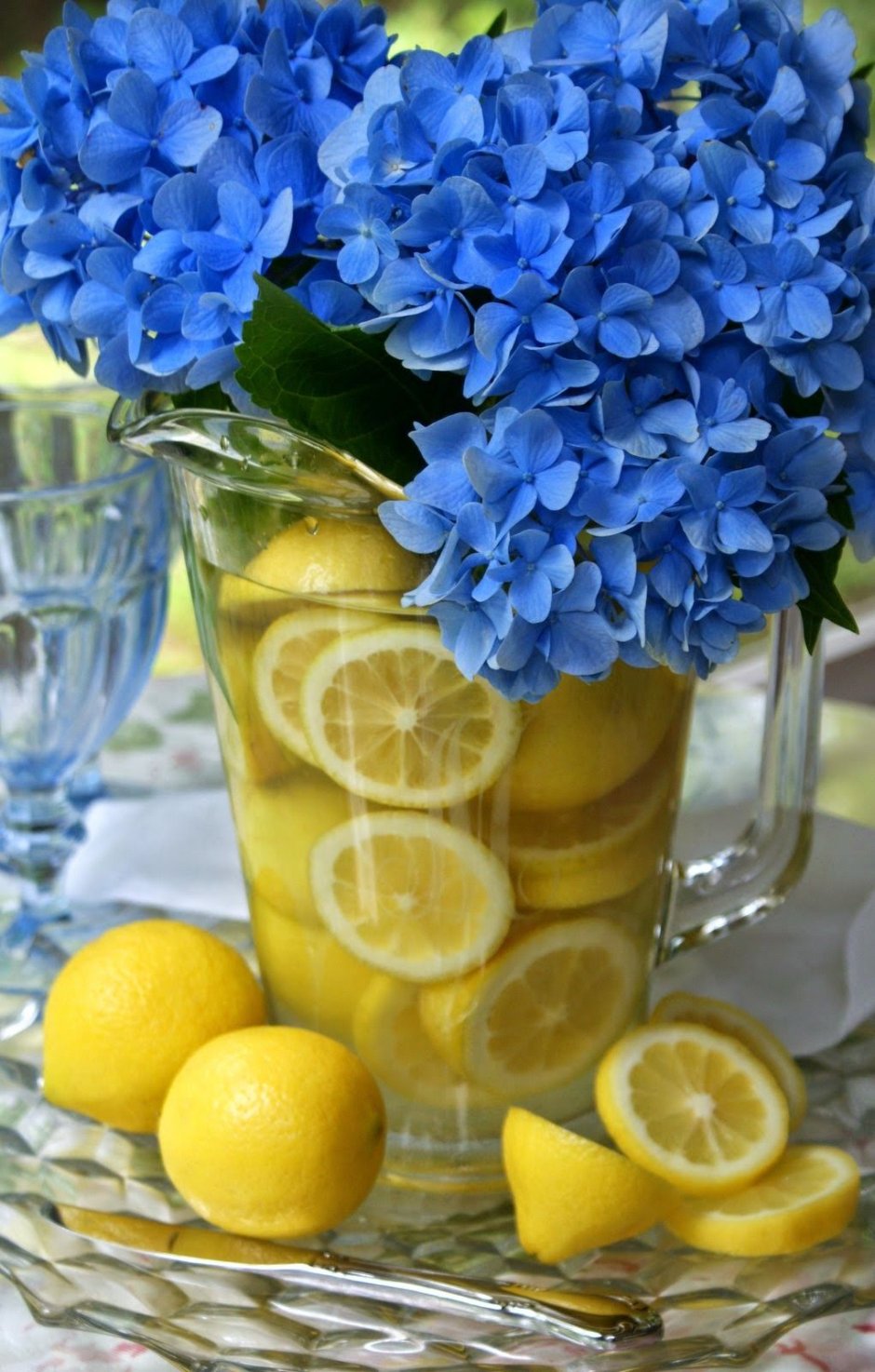 Желто блакитные цветы