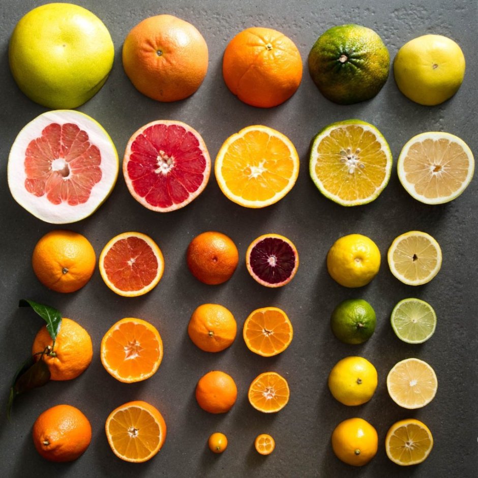 Грейпфрут, кумкват и Цитрусы