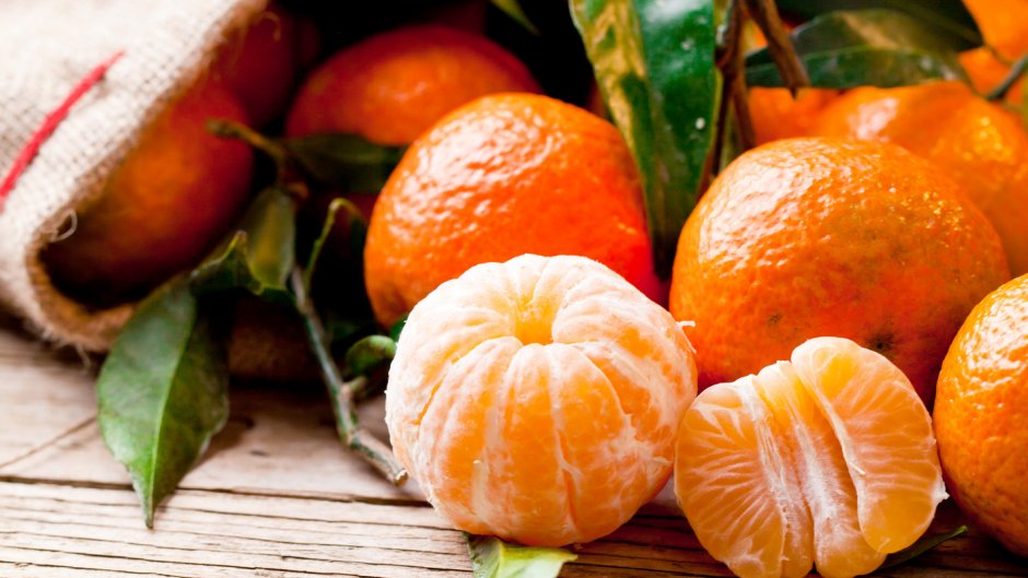 Оранжевые фрукты и овощи
